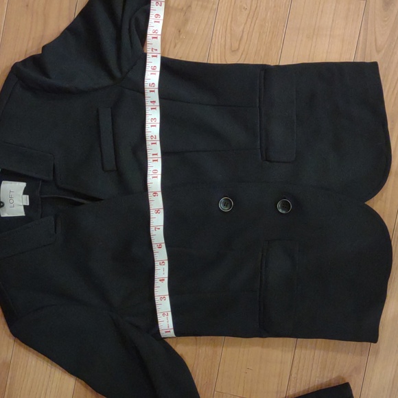 Ann Taylor Loft Small 2-button Blazer black VGC - Picture 11 of 13